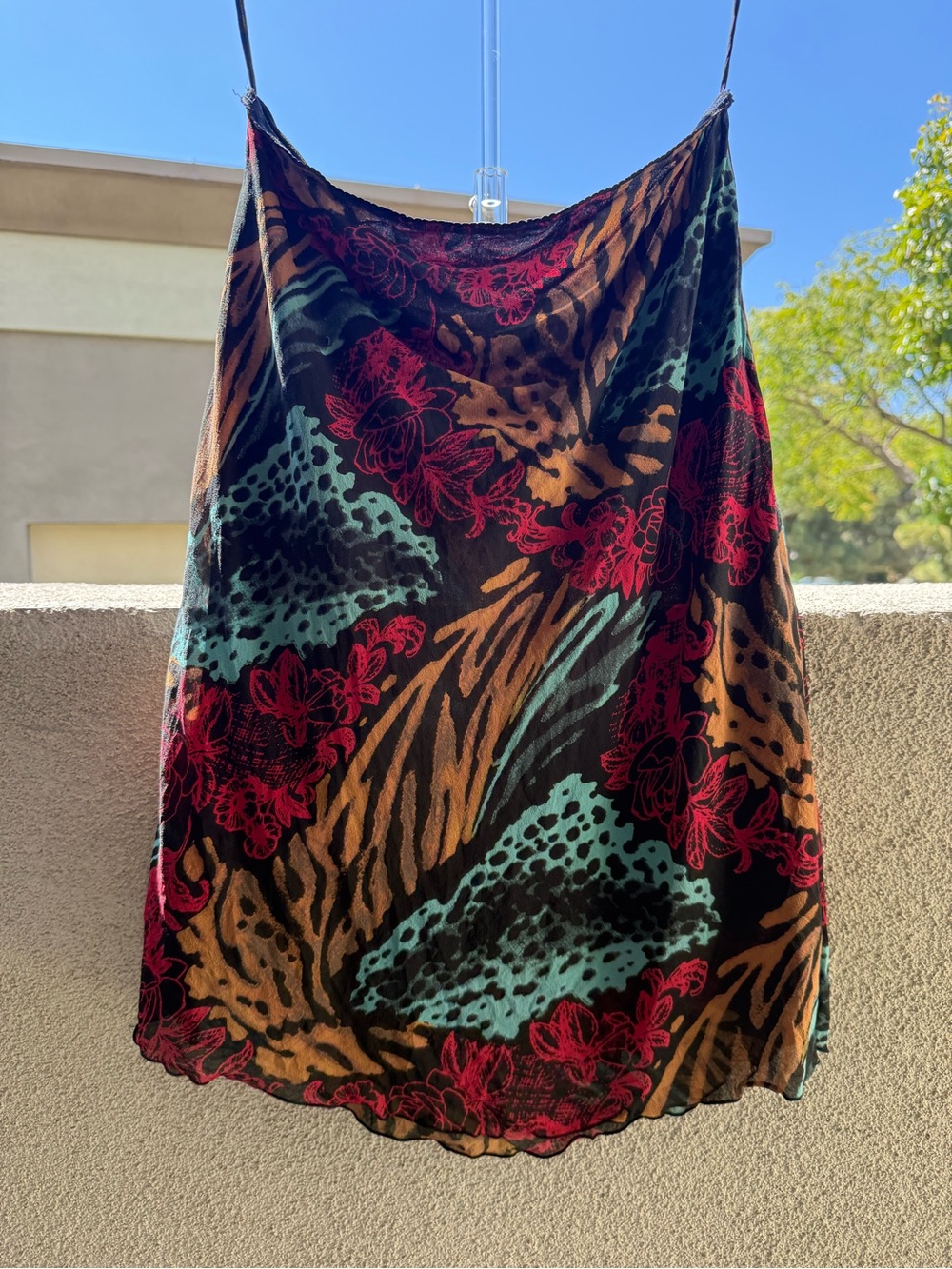 Indah Makoa print midi skirt